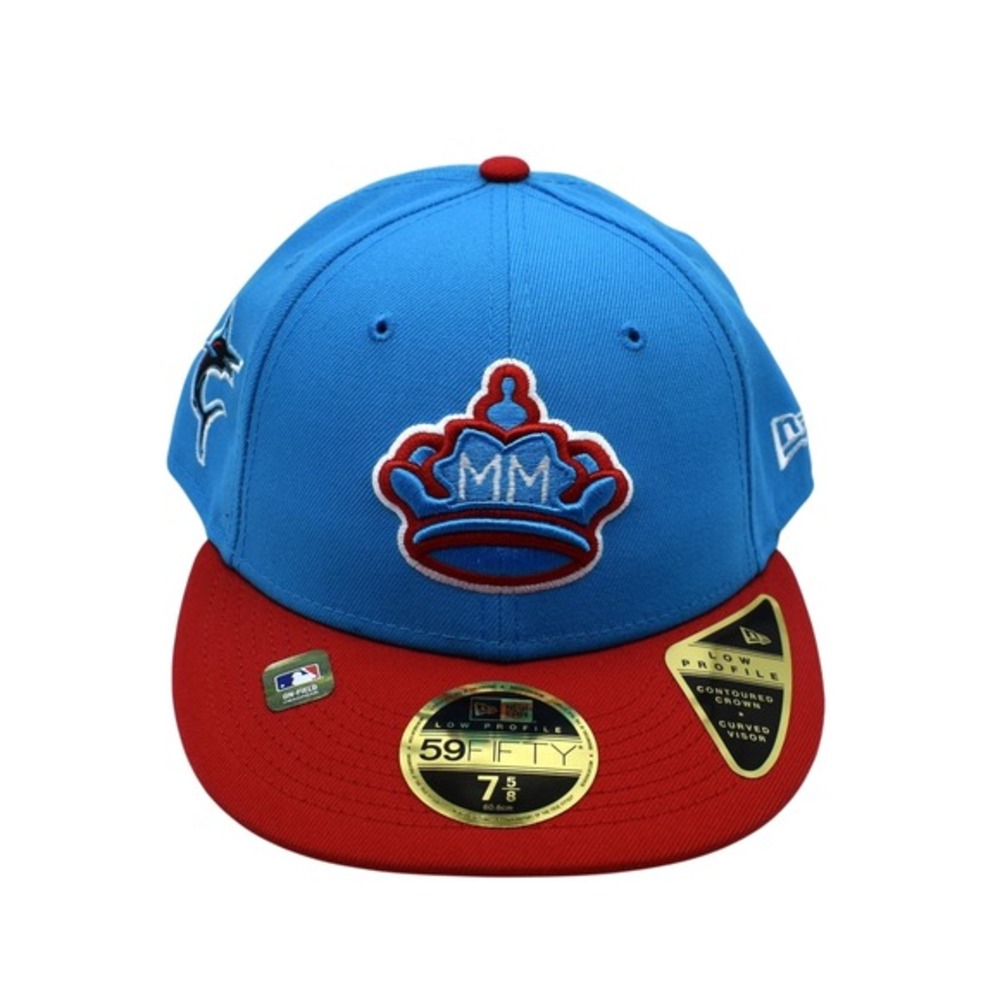 New Era 59FIFTY‎ Miami Marlins City Connect Low Profile Fitted Hat Cap 7 5/8 NWT